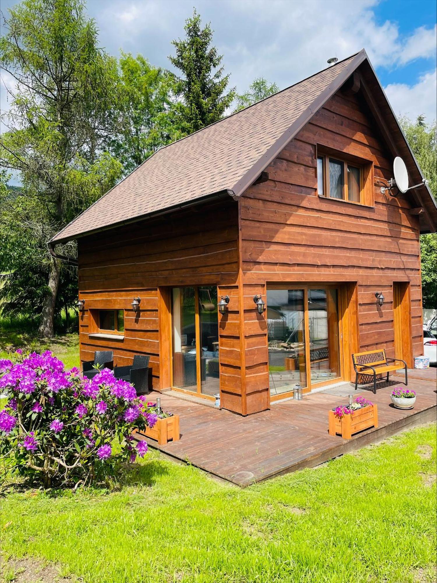 Srub V Oderi Villa Hroznetin Bagian luar foto